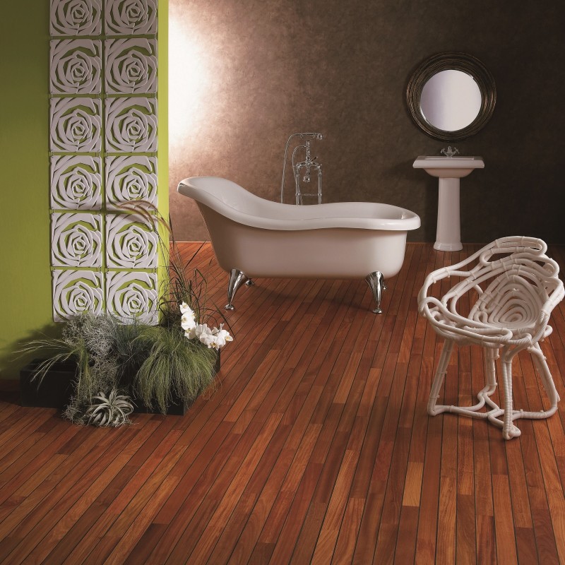 Massiv Doussie. Navylam+. Dim. 11 mm x 86 x 300-1200 mm. Naturolieret.