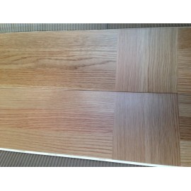 Lamel Eg 3 stav. Hollandsk Mønster. 2 stave på tværs. Ascona. Select. Dim. 22 x 166 x 3036 mm. Natur matlak.