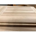 Lamel Eg 9 stav. Hollandsk Mønster. 3 stave på tværs. Light Reinach. Select. Dim. 22 x 200 x 2412 mm. Ubehandlet.