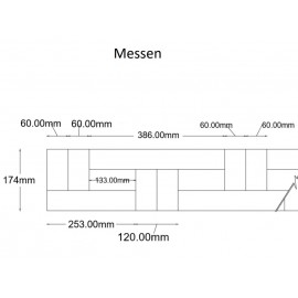 Lamel Ask Fletparket. Messen. Natur. Dim. 22 x 174 x 3036 mm. Natur matlak.