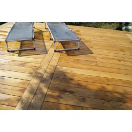 Massiv FSC EG Terrasseplanker. Dim. 30 x 145  mm. Glat/Glat. Længde: 1800-2900 mm.