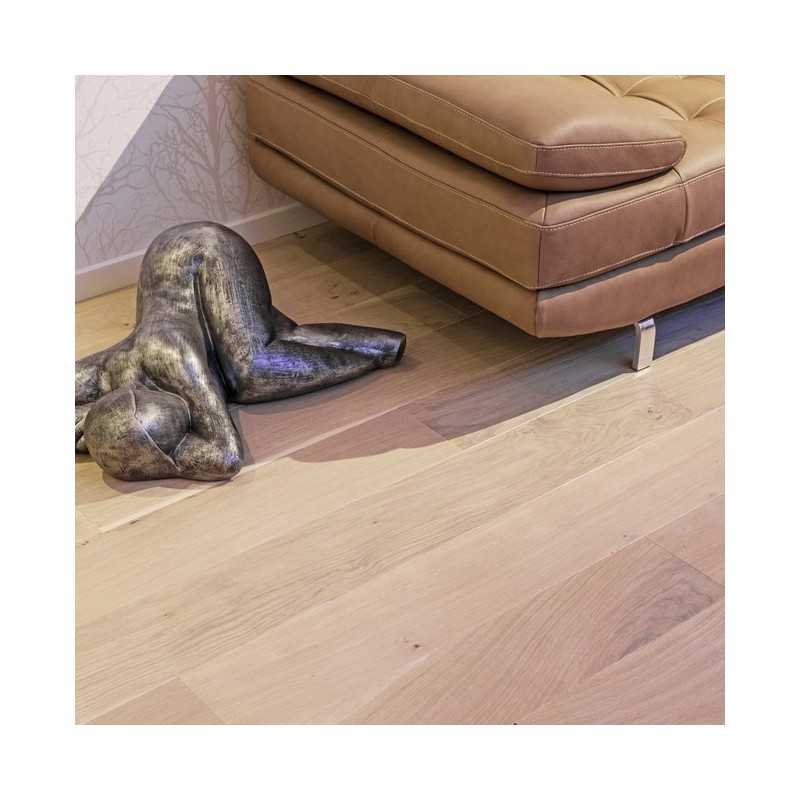 Lamel Eg Planker. Prestige Pacific. Dim. 15 x 235 mm. Hvid hårdvoksolie.