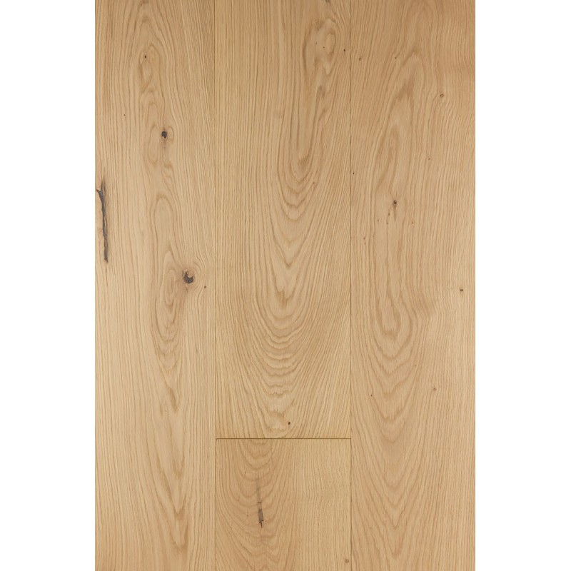 Ubehandlet. 15 mm Massiv plankegulv af Europæisk eg. Bredde 140 mm. Select.