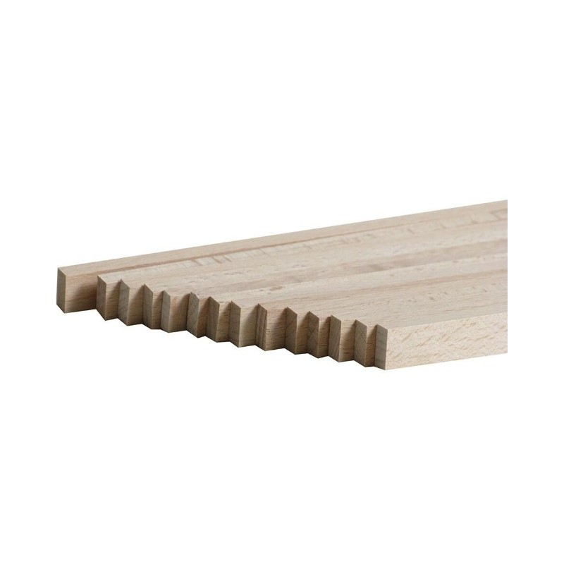 Løse fer i Bøg til 20,5 mm. Dim. 6 x 12 x 600 mm. 15 stk. pr. pose.