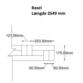Lamel Eg Fletparket. Basel. Rustic. Dim. 22 x 175 x 3549 mm. Natur matlak.