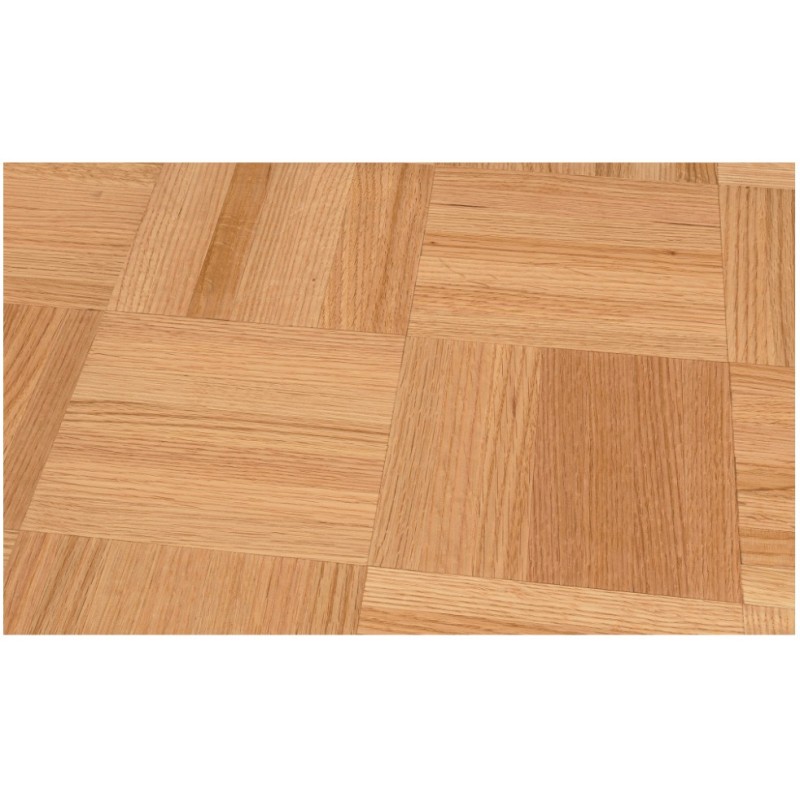 Massiv Rød Eg Mosaikparket. Rude. Natur / Select. Dim. 8 mm x 160 mm x 160 mm. Ubehandlet.