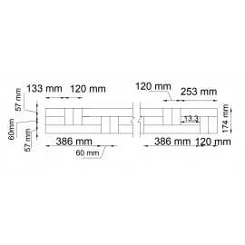 Lamel Ask Fletparket. Seebach. Natur. Dim. 22 x 174 x 3036 mm. Ubehandlet..